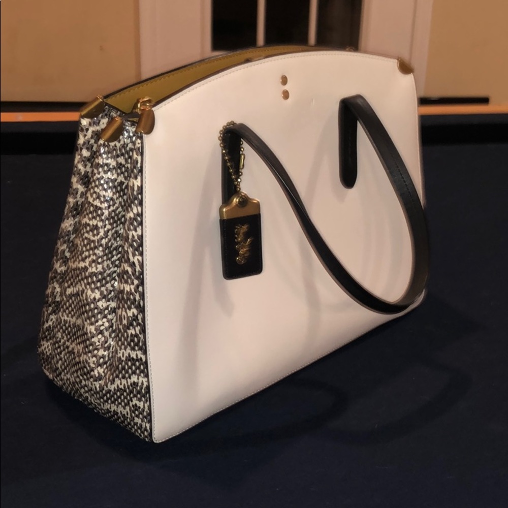 Coach Purse with snakeskin details